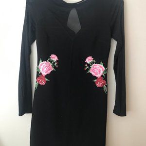 Form-fitting LBD cocktail dress